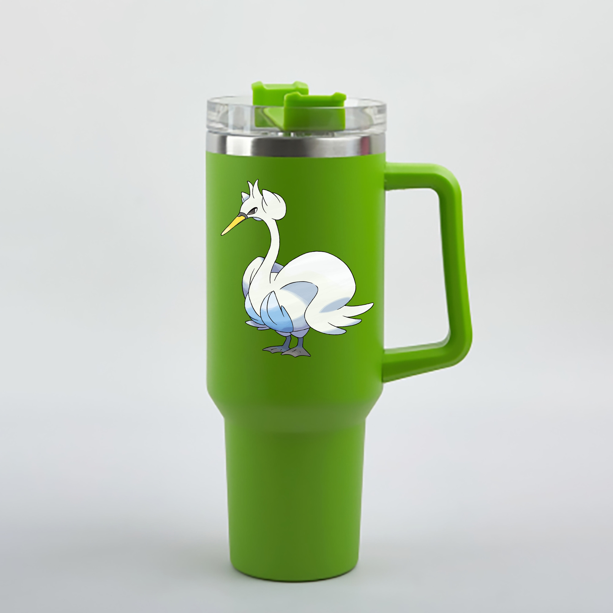 （画像用） ポケットモンスター Pokémon 1200mL車用タンブラー - クリスタルステッカー（プラスチックストロー付き）